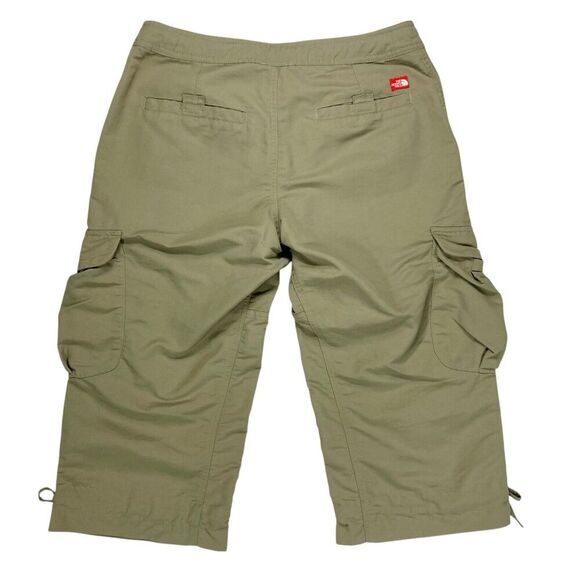 The North Face Cargo Shorts Women Size 8 Green Paramount Propel Capri Hiking New - Picture 5 of 14